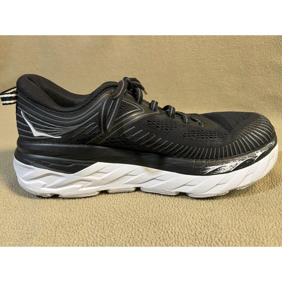 Hoka Bondi 7 Black Running Shoes Woman's Size 7.5 - Picture 15 of 16